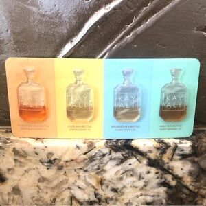 Kayali 4 piece Sample Pack Samples Vacay in a Bottle 0.6ml each